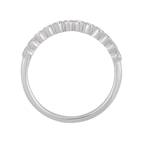 14k White Gold 1/6 CTW Diamond Anniversary Band Size 6