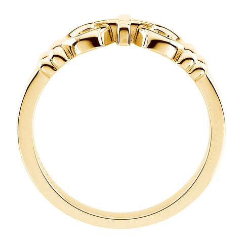 14k Yellow Gold Joined By Christ™ Ring, Size 10