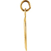 14k Yellow Gold 12.25x8.75mm Oval St. Christopher Medal