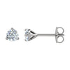 Pair of I1; G-H Diamond Friction Post Stud Earrings in 14k White Gold