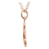14k Rose Gold Letter "L" Lowercase Script Initial Necklace