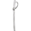 14k White Gold Cross Pendant