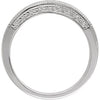 14k White Gold 1/10 CTW Diamond Band, Size 7