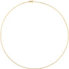 14k Yellow Gold 1mm Diamond Cut Cable 20" Chain