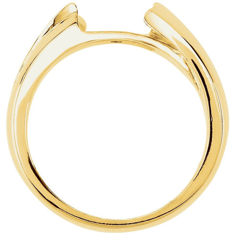 14k White Gold Peg Engagement Remount, Size 6