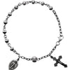 Sterling Silver Bead Rosary Bracelet