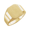 12.00x10.00 mm Octagon Signet Ring in 14K Yellow Gold ( Size 6 )