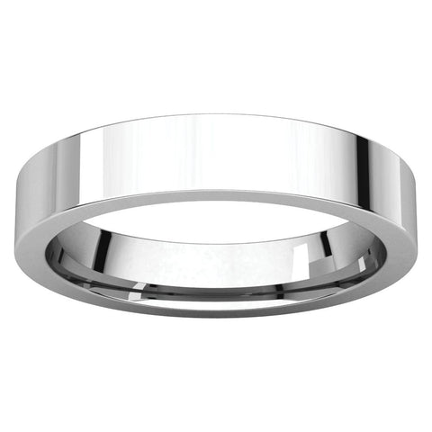 Sterling Silver 4mm Flat Band, Size 7