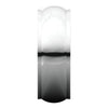 10k White Gold 7mm Half Round Edge Band, Size 8