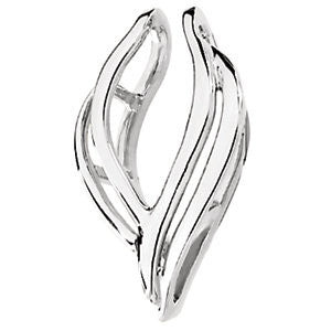 14k White Gold Pendant Enhancer