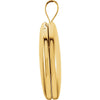 Gold Plated & Sterling Silver Oval Cross Locket