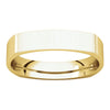14k Yellow Gold 4mm Square Comfort Fit Band, Size 9