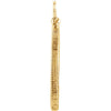 14k Yellow Gold Coin Edge Screw-Top Coin Frame Mounting