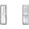 14k White Gold 1/2 CTW Diamond Earrings