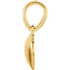 14k Yellow Gold .03 CTW Diamond Heart Pendant