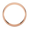 14k Rose Gold 6mm Light Milgrain Band, Size 7