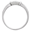 14k White Gold 1/8 CTW Diamond Anniversary Band, Size 7