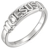 10k Yellow Gold IN THE NAME OF JESUS CHASTITY RING W/BOX, Size 8