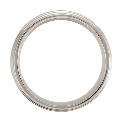 Cobalt 8mm Grooved & Domed Band Size 10.5
