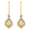 14k Yellow Gold 1/10 CTW Diamond Earrings