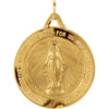 25.00 mm Miraculous Medal in 14K Yellow Gold