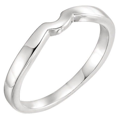 14k White Gold #5 Band for Tulipset® Ring, Size 6