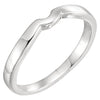 Elegant and Stylish Band for Tulip Set Solitaire in 14K White Gold ( Size 6 ), 100% Satisfaction Guaranteed.