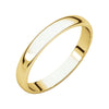 03.00 mm Light Half Round Band in 14K Yellow Gold ( Size 9 )