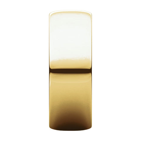14k Yellow Gold 7mm Half Round Light Band, Size 8
