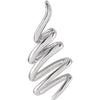 Freeform Pendant in 14k White Gold