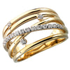 14k Yellow Gold 1/6 ctw. Diamond Ring, Size 7