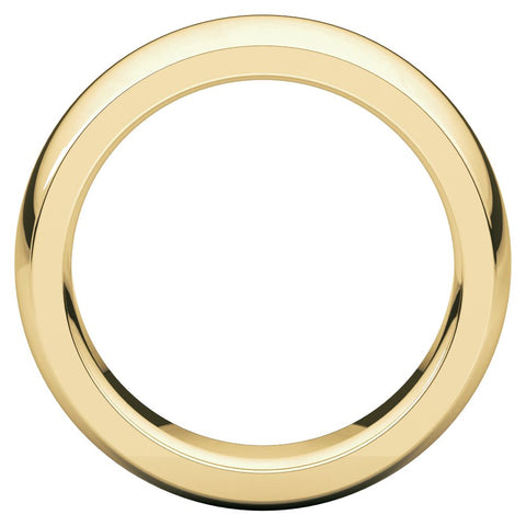 18k Yellow Gold 7mm Heavy Comfort Fit Band, Size 13