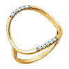 14k Yellow Gold 1/10 ctw. Diamond Ring, Size 7