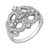 14k White Gold 3/8 ctw. Diamond Ring, Size 7