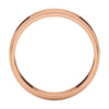 14k Rose Gold 5mm Flat Edge Band, Size 7.5