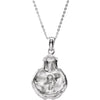 Sterling Silver God's Embrace of Love 18" Girl Necklace