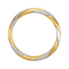 14K Yellow & White 6mm Hand Woven Band Size 10
