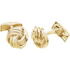14K Yellow Gold Knot Cuff Links