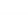14k Yellow Gold 3mm Black Rubber 18" Necklace