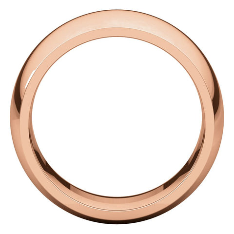 14k Rose Gold 10mm Comfort Fit Band, Size 9