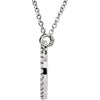 14k White Gold 1/6 CTW Diamond 16" Necklace