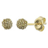 14k Yellow Gold 1/3 CTW Yellow Diamond Earrings