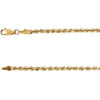 14k Yellow Gold 3mm Rope 16" Chain