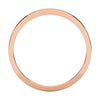14k Rose Gold 2.5mm Flat Tapered Band, Size 6