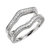 1/3 CTTW Diamond Ring Guard in 14k White Gold (Size 6 )