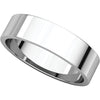 Sterling Silver 5mm Flat Band, Size 6.5