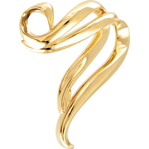 14k Yellow Gold Chain Slide