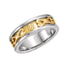 Etruscan-Inspired Wedding Band Ring in 14k Yellow Gold ( Size 5.5 )