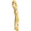 14k Yellow Gold Freeform Chain Slide