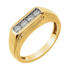3/8 CTW Diamond Men's Ring in 14K Yellow Gold (Size 10)
